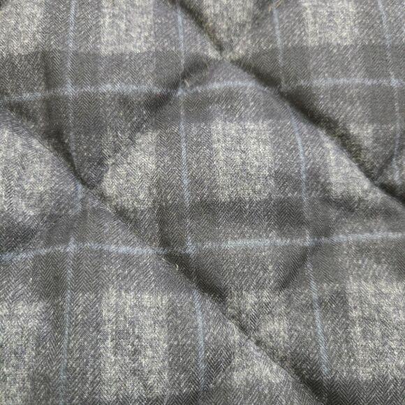 J. Crew Women S Gray Plaid Quilted Down-Filled Full-Zip Puffer Vest - Picture 10 of 10